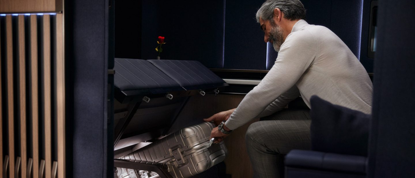 Lufthansa's Allegris First Class suite storage benefits