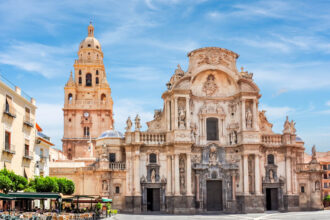 La Catedral de Murcia, a stunning religious site overlooking the city.
