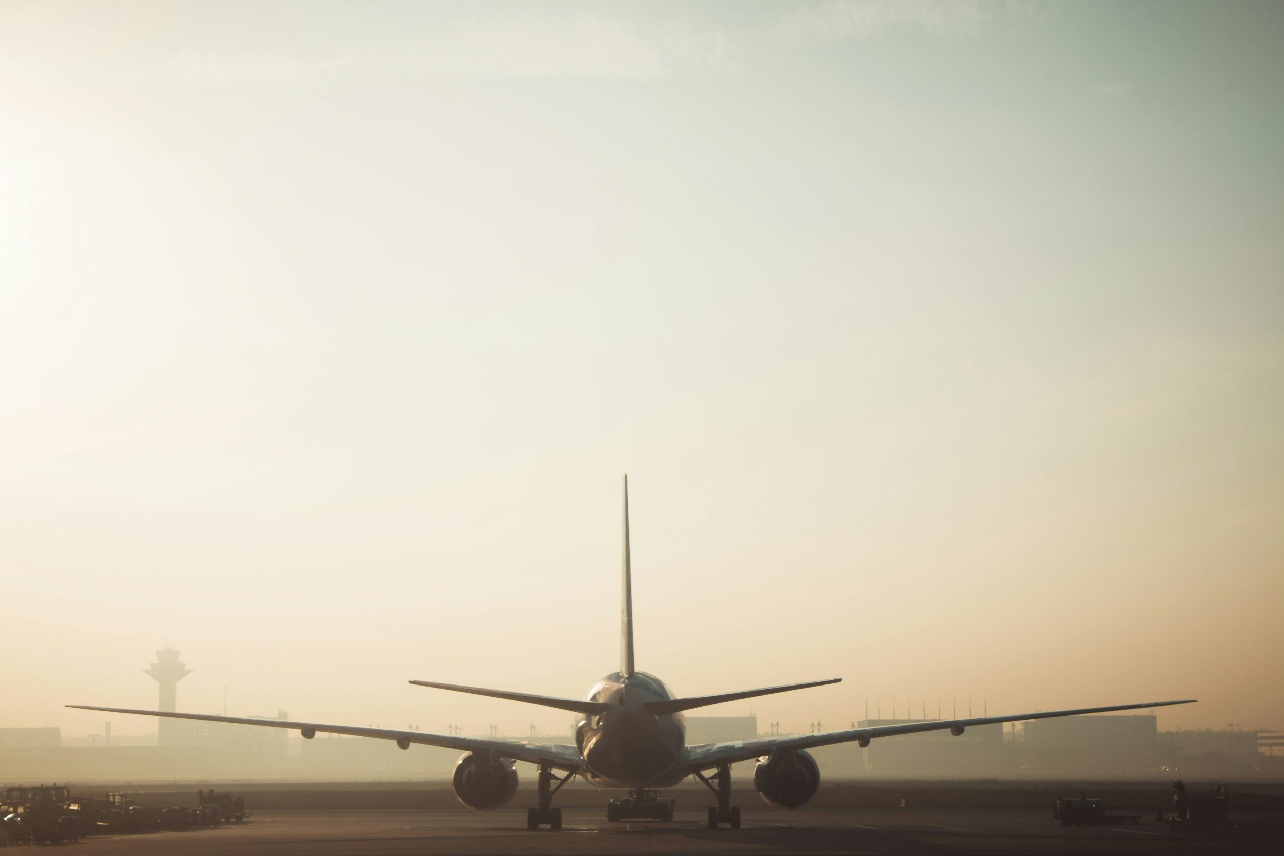 Aircraft on runway