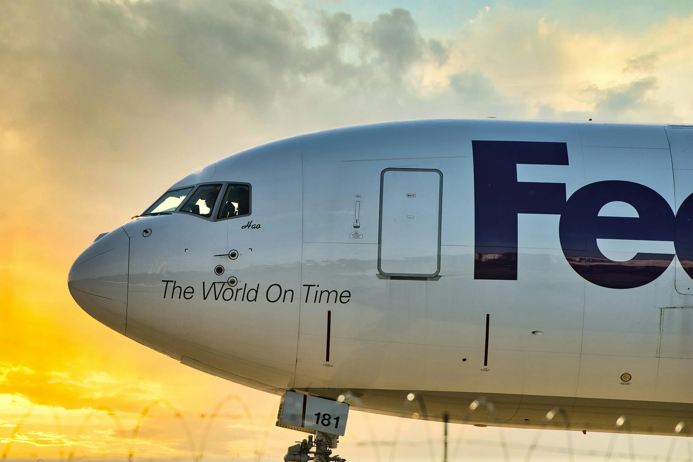 Close Up Shot of a FedEx Aircraft 