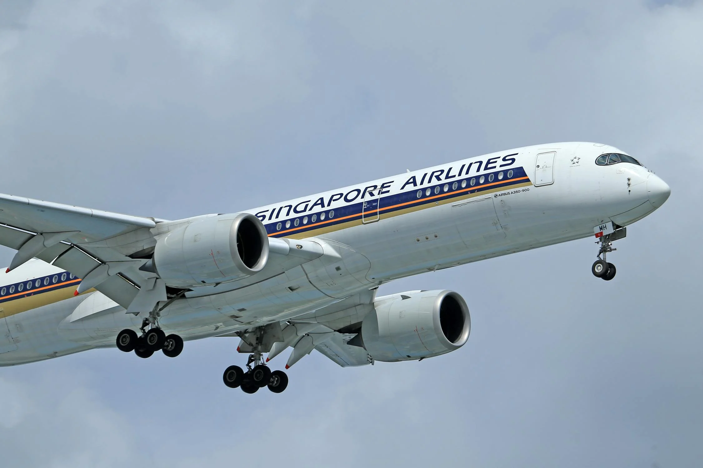 Singapore Airlines taking off