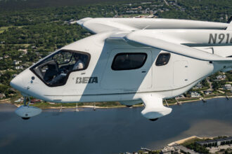 BETA Technologies' all-electric Conventional Takeoff and Landing aircraft (eCTOL)
