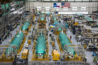 Boeing 737 factory in Renton. NTSB issues urgent safety warning over engines powering Boeing 737 Max aircraft