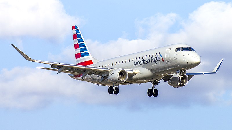A photo of an American Eagle Airplane