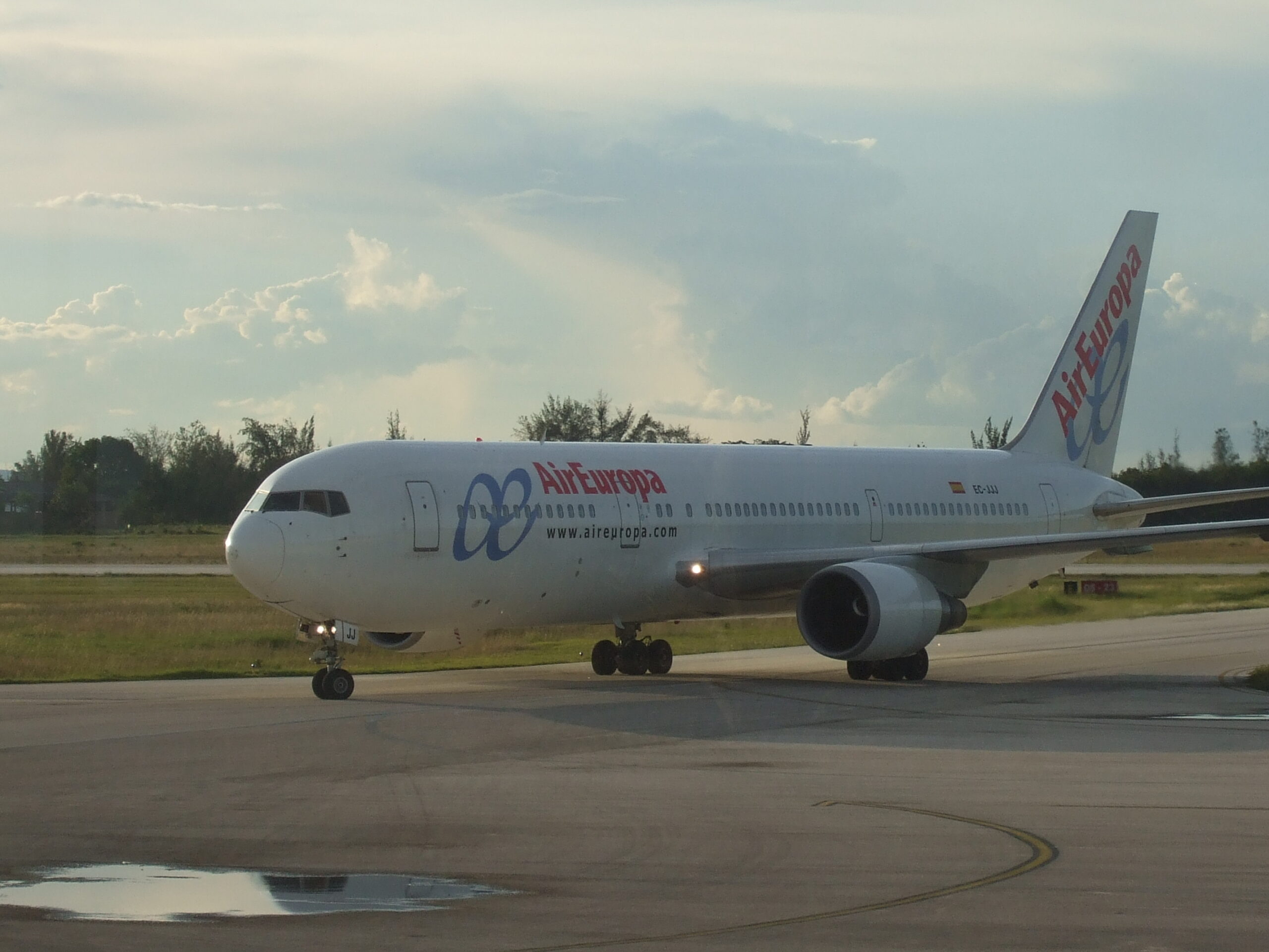 Air Europa Aeroplane on the runway
