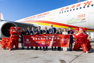 Welcome Ceremony for Hong Kong's Inaugural flight