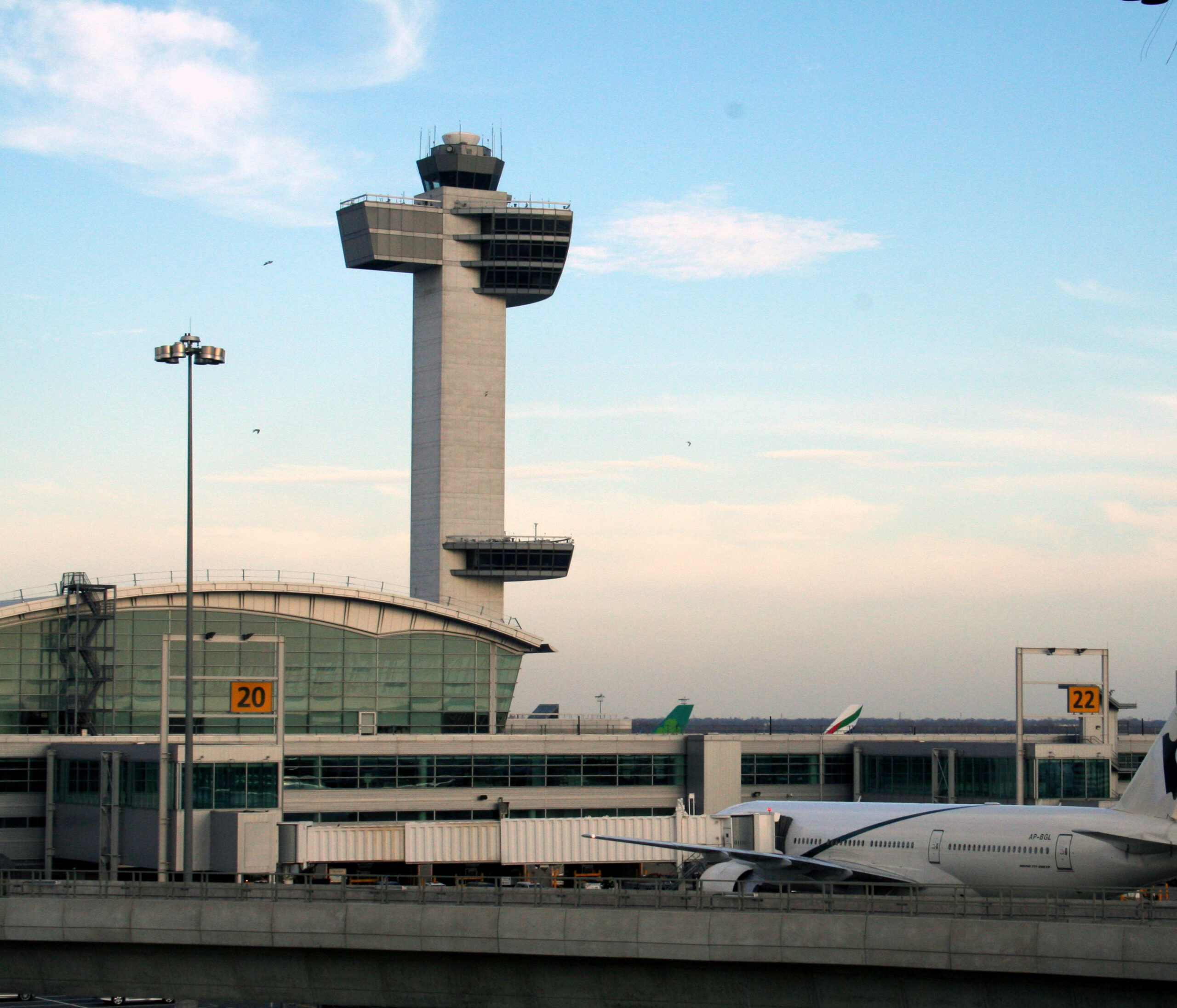 Tower and terminal at John F. Kennedy International Airport, New York