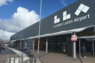 Entrance to London Luton Airport