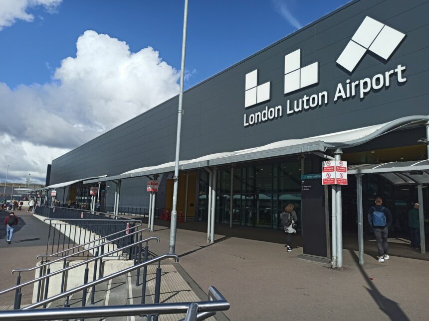 Entrance to London Luton Airport