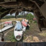 Looking out the back of the Boeing 747 in the Bangkok Airplane Graveyard