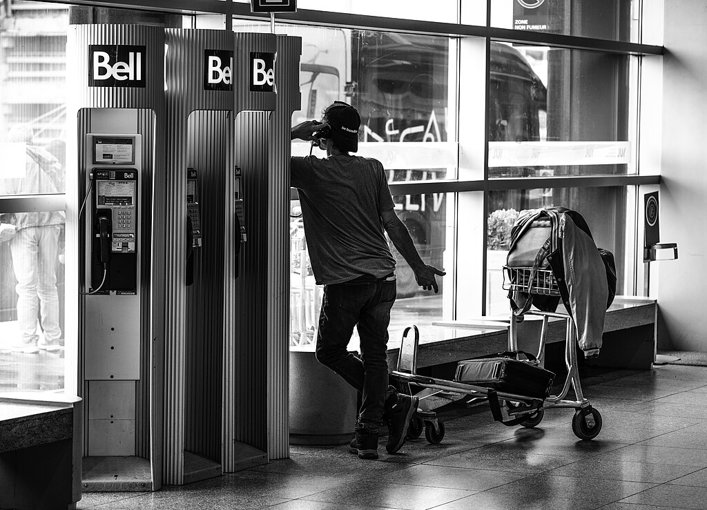 Waiting in an airport