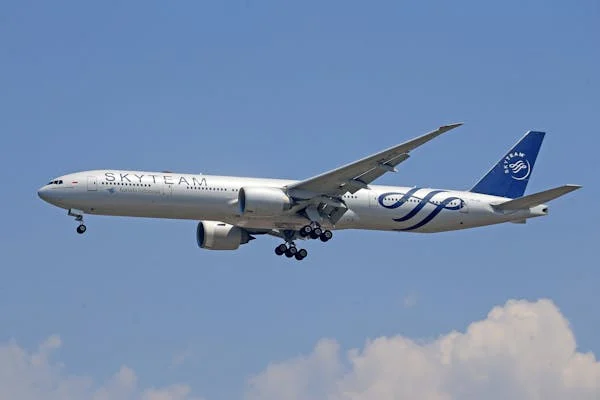 SkyTeam Airline flying