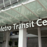 The new LAX Metro Transit Center near Aviation Boulevard and 96th Street in Westchester neighbourhood