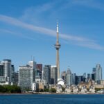 Toronto skyline on a sunny day.