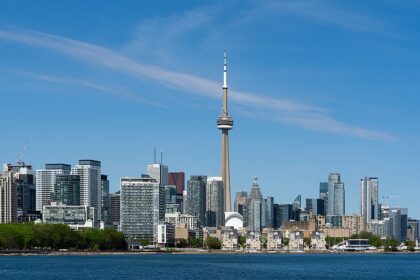 Toronto skyline on a sunny day.