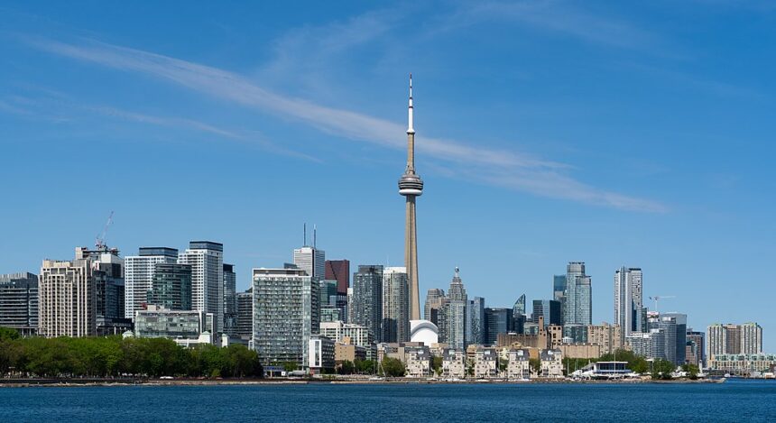 Toronto skyline on a sunny day.