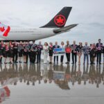 Air Canada celebrates inaugural flight