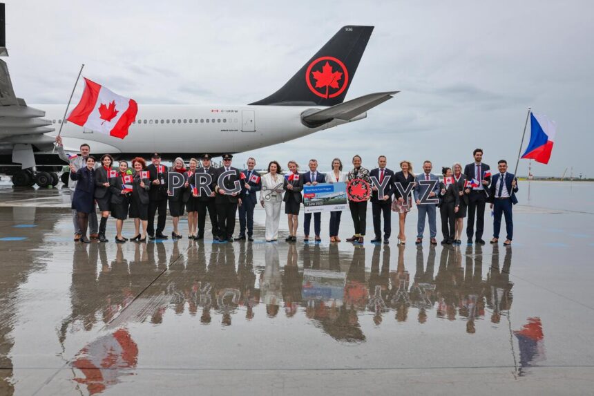 Air Canada celebrates inaugural flight