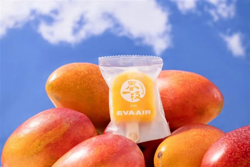 EVA Air collaborates with local Taiwanese brand to offer Mango Ice lollies onboard summer flights.