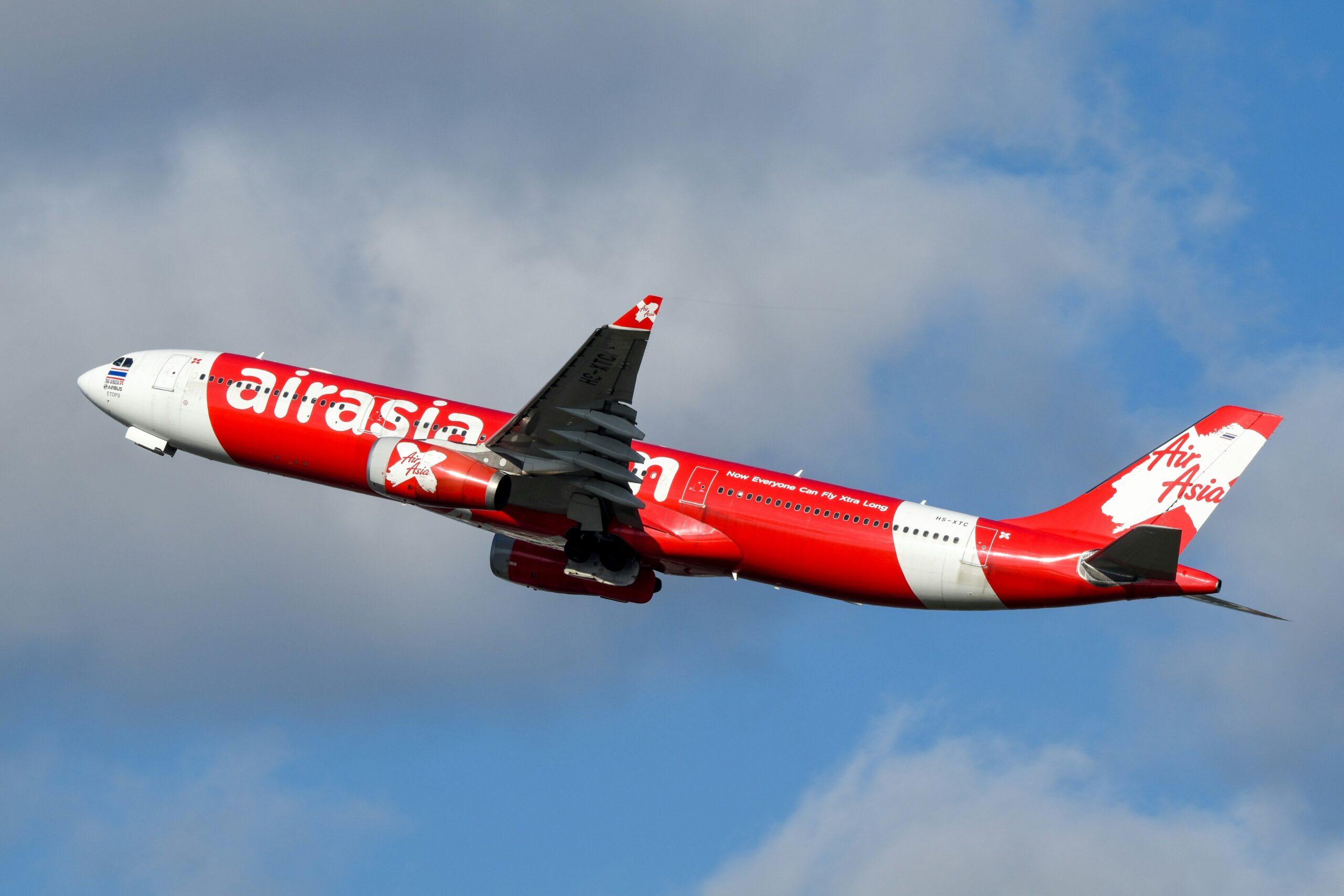 AirAsia airplane taking off