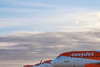 EasyJet aircraft on the tarmac