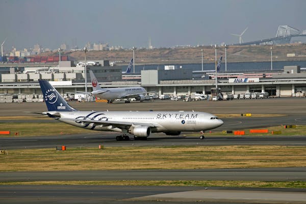SkyTeam Airline at the Airport