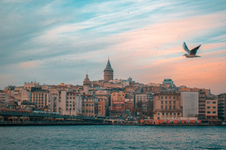View of the Galata Tower from the Bosphorus
