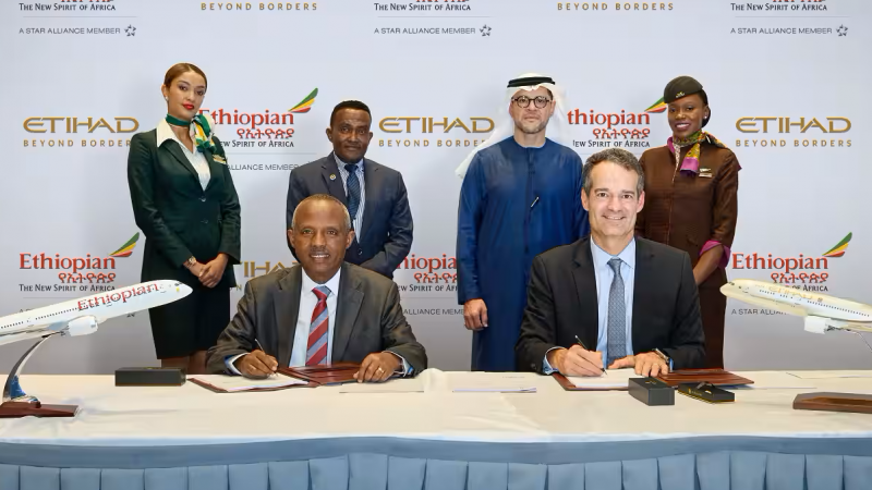 Etihad Airways sign deal with Ethiopian Airline
