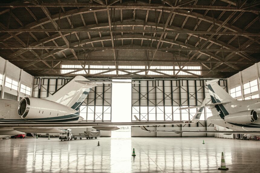 Aircraft in hanger to show massive backlog in aircraft deliveries