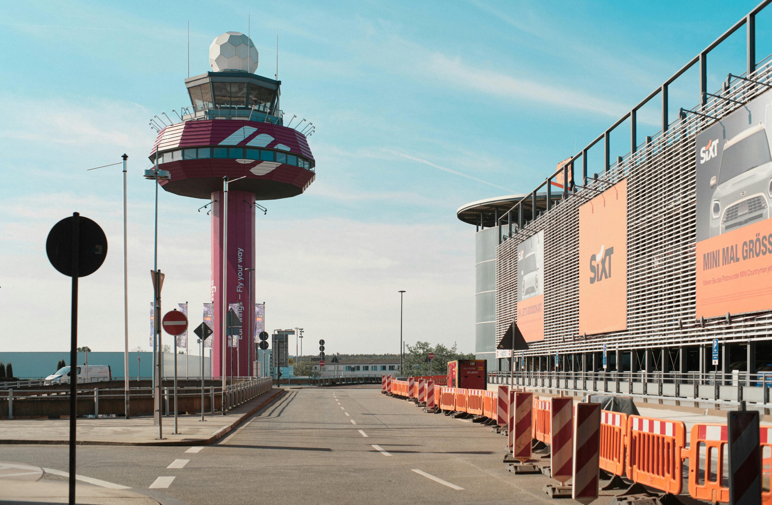 Vibrant Air Control Tower and Sixt Ad Display