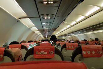 inside aircraft