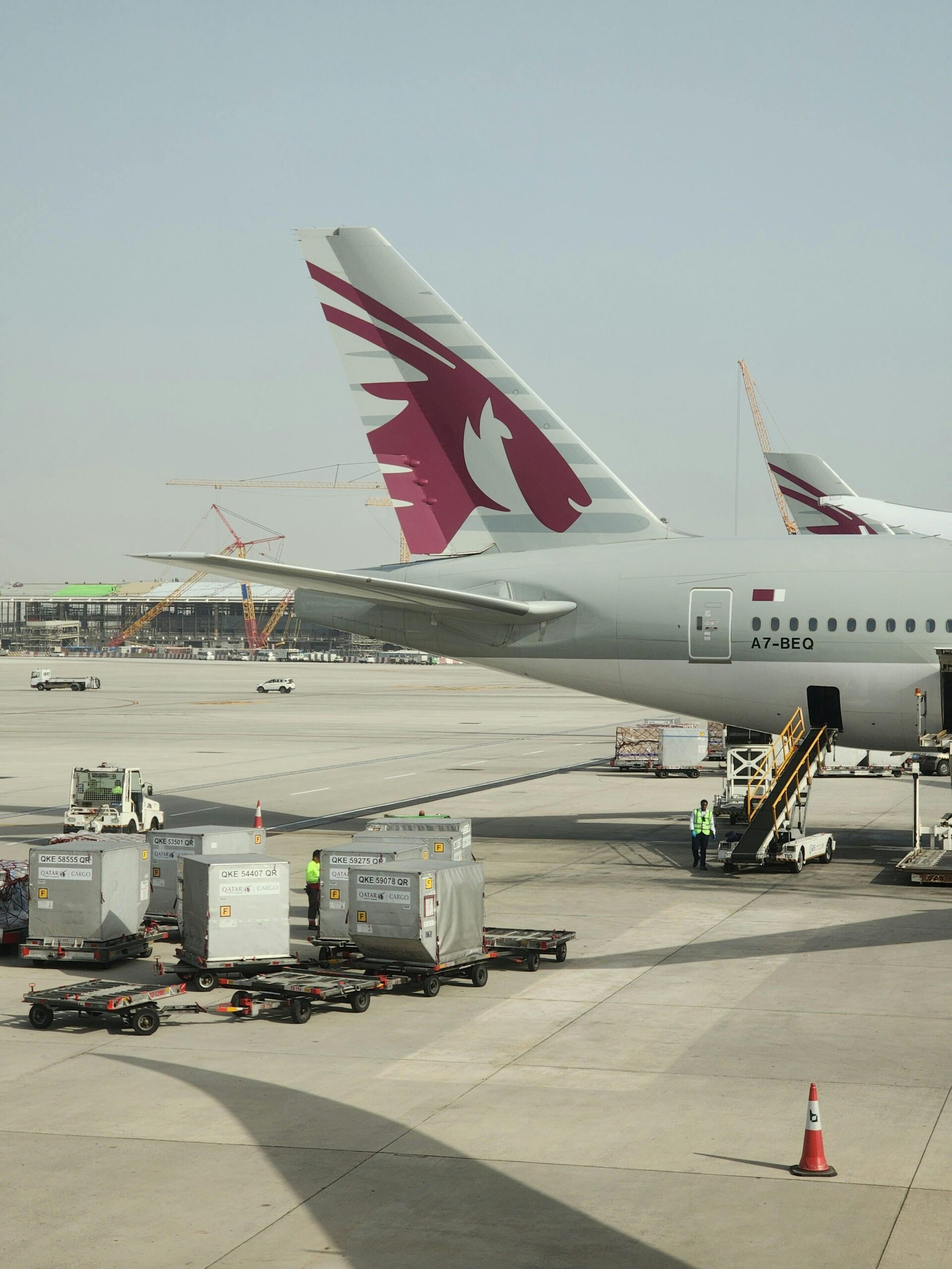 Qatar Airways aircraft at Hamad International Airport (DOH) in Doha