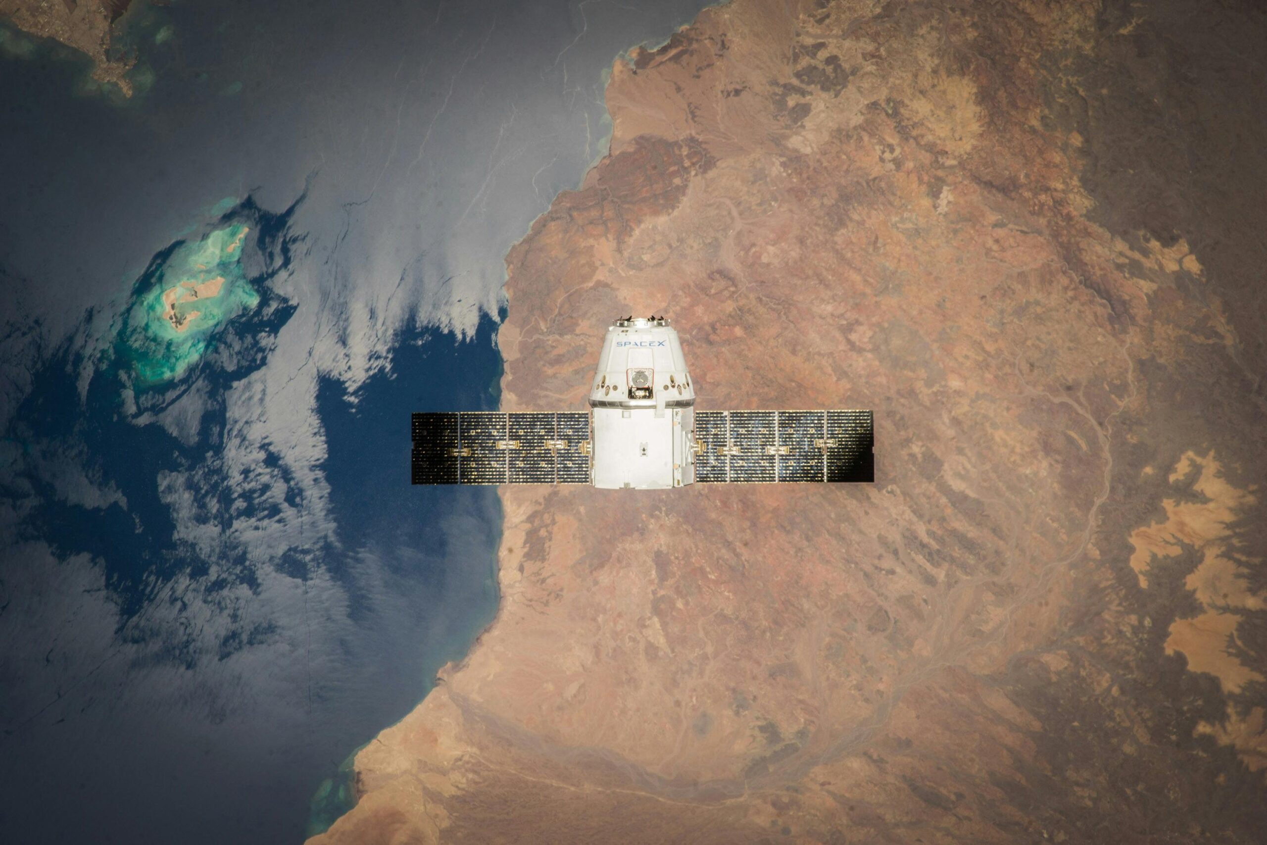 A satellite seen from space 