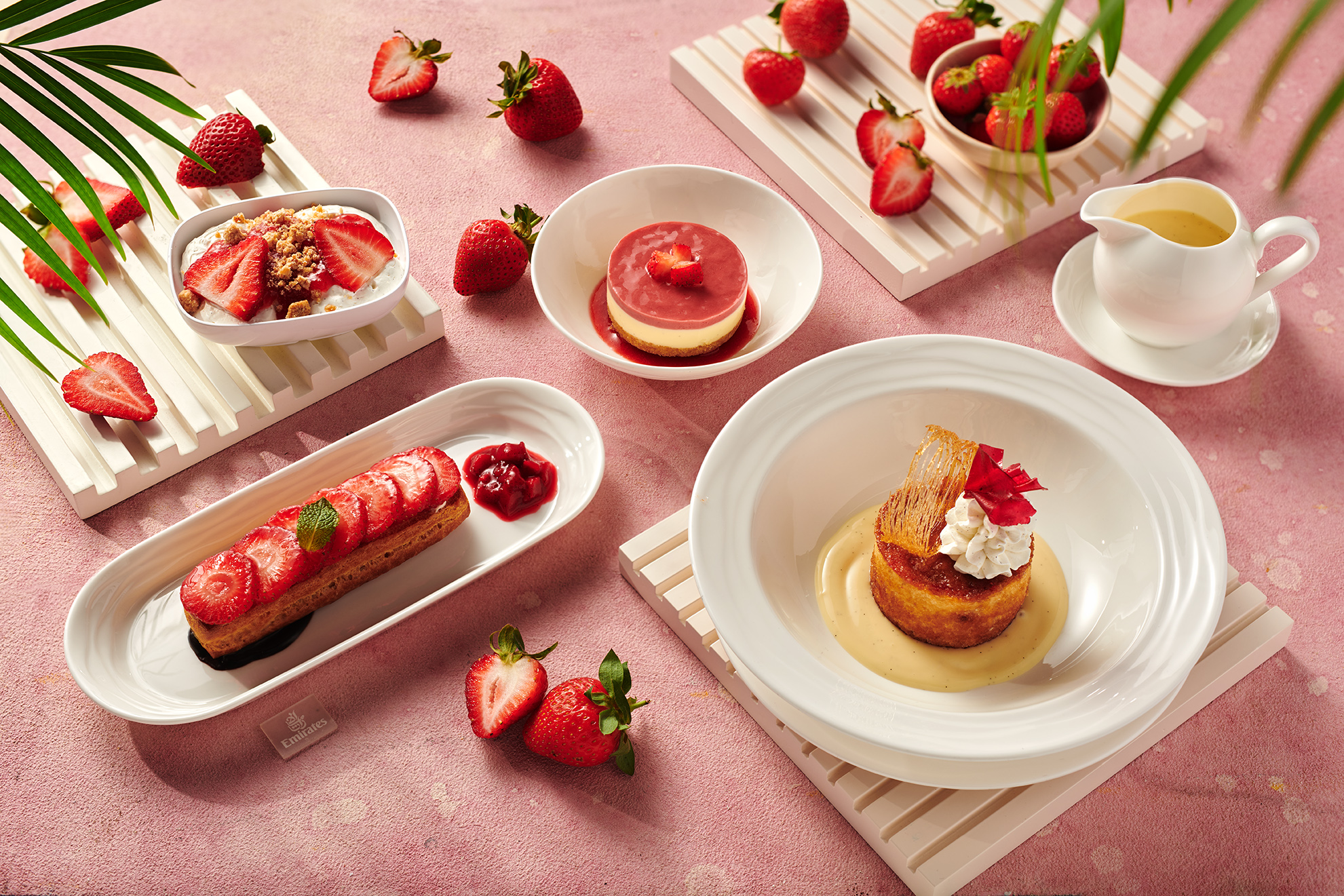 Exclusive Wimbledon-themed dishes, available on Emirates flights