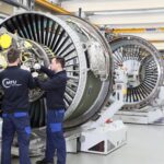 Assembly of Turbofan at MTU Final Assembly Line