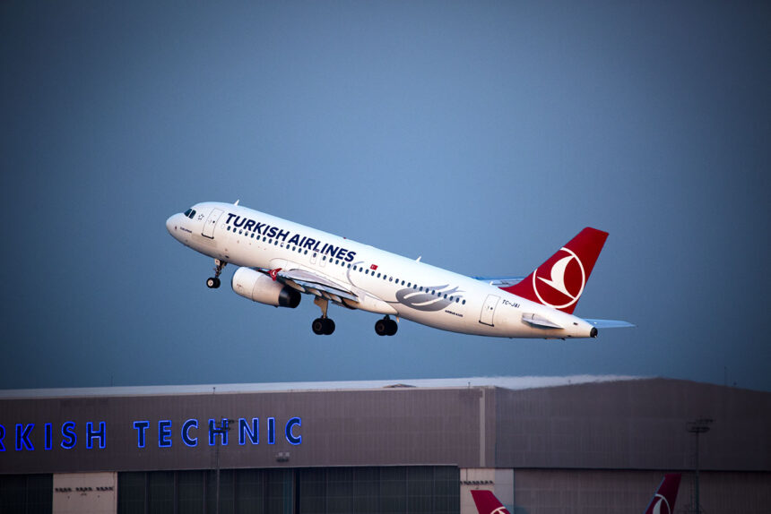 Turkish Airlines aircraft taking