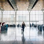 light-filled international terminal at Calgary International Airport