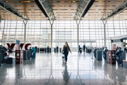 light-filled international terminal at Calgary International Airport
