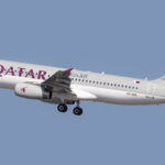 Qatar Airways aircraft landing