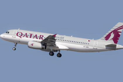 Qatar Airways aircraft landing