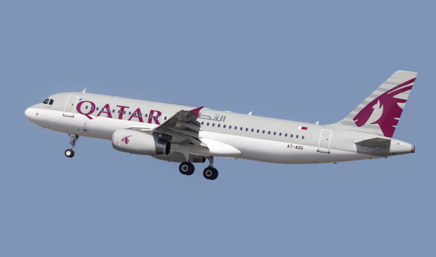 Qatar Airways aircraft landing