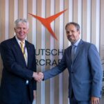 Dan Crowley (Chairman, President and CEO of TRIUMPH) and Nico Neumann (CEO of Deutsche Aircraft)