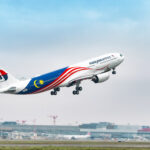 Malaysia Airlines Airbus A330neo taking off.