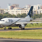 A PIA Airbus A310 aircraft.