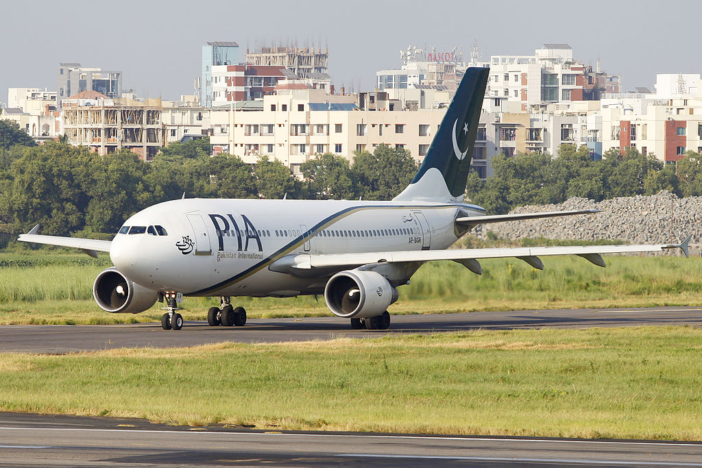A PIA Airbus A310 aircraft. 