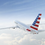 American airlines aircraft in the air