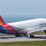 Asiana Airlines A380 at Osaka Kansai Int'l Airport