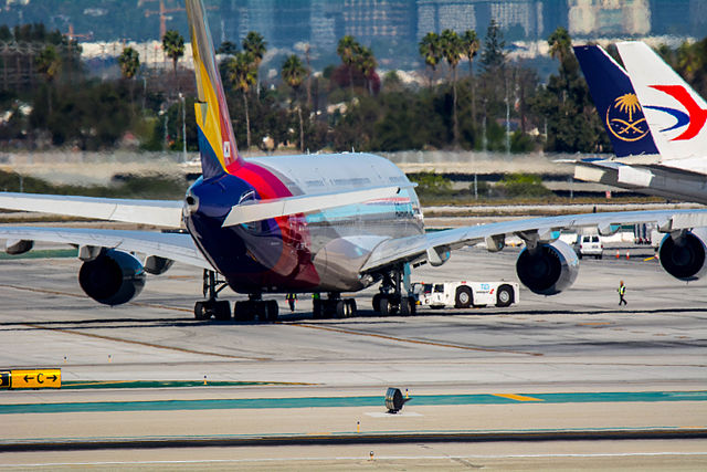 Asiana Airlines A380 at LAX 