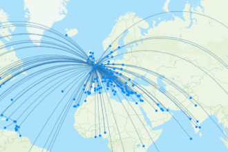 British airways flightpath and airspace