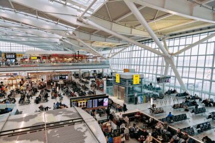 Passenger traffic at Heathrow Airport
